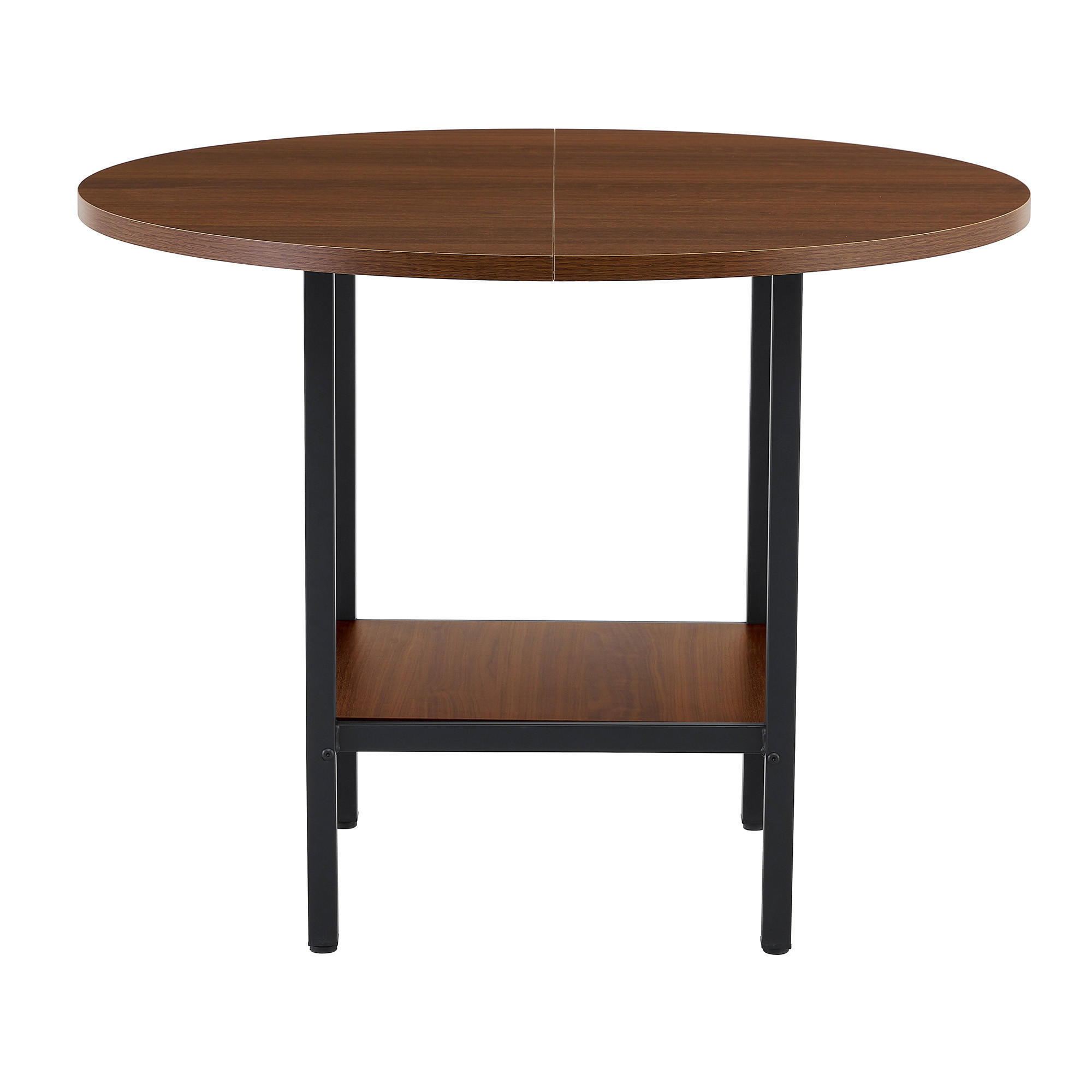 ESSTISCH 100/100/77 cm walnuss aus MDF mit Ablage - Walnussfarben, Holzwerkstoff (100/100/77cm) - OKWISH