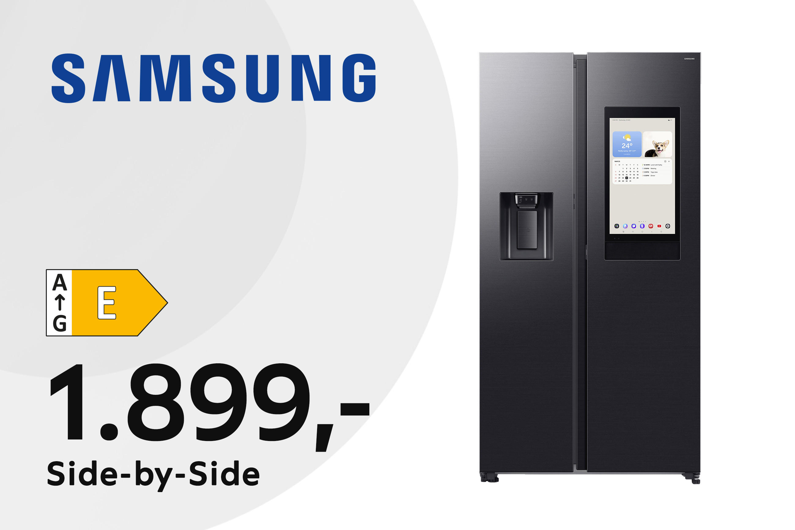 Side-by-Side von Samsung für 1,899€ - Energieeffizienzklasse E