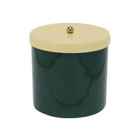 AUFBEWAHRUNGSBOX Double Funky Retro Grün 14/14/14 cm - Grün, Metall (14/14/14cm) - Present Time