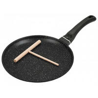 CRÊPEPFANNE Schwarz 26/26/1.7 cm KH3960 - Schwarz, Metall (26cm) - Kinghoff 