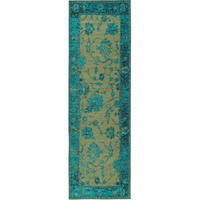 LÄUFER Frencie Türkis 80x250 cm - Türkis, Textil (80/250cm) - benuta Nest