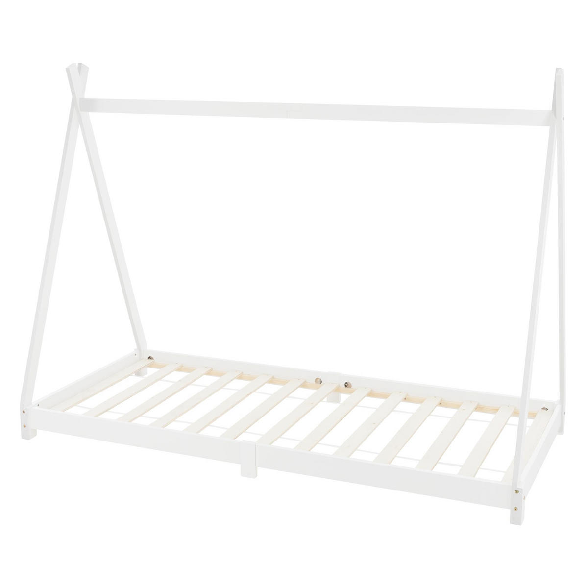 KINDERBETT Tipi 90x200 cm Weiß - Weiß, Holz (90/200cm) - ML-DESIGN