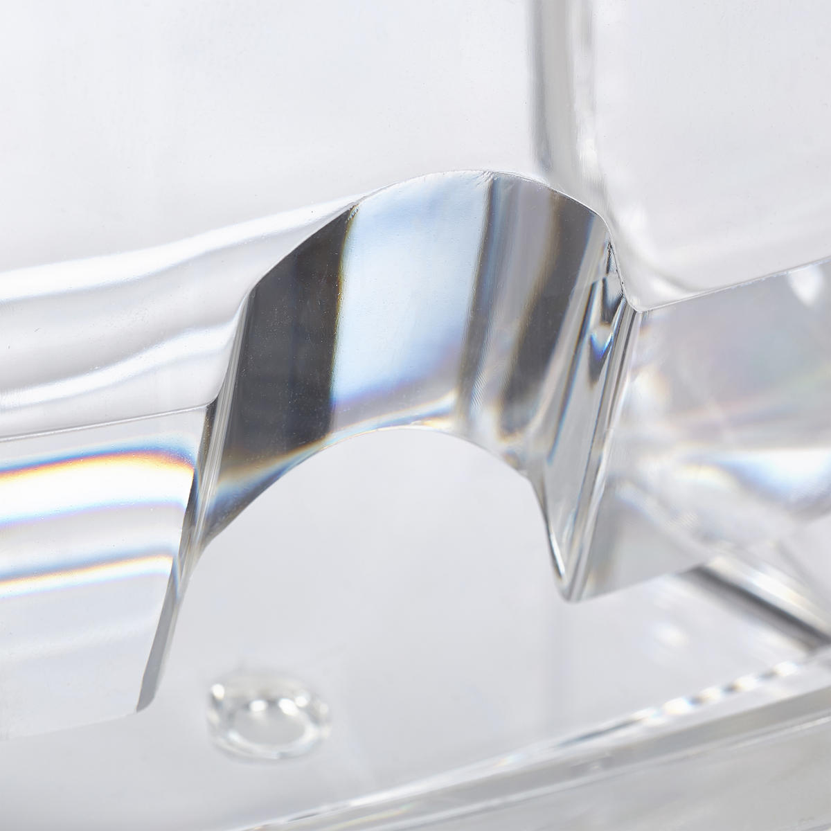 WATTESTÄBCHEN-AUFBEWAHRUNG - Transparent, Kunststoff (9/10/8cm) - Relaxdays