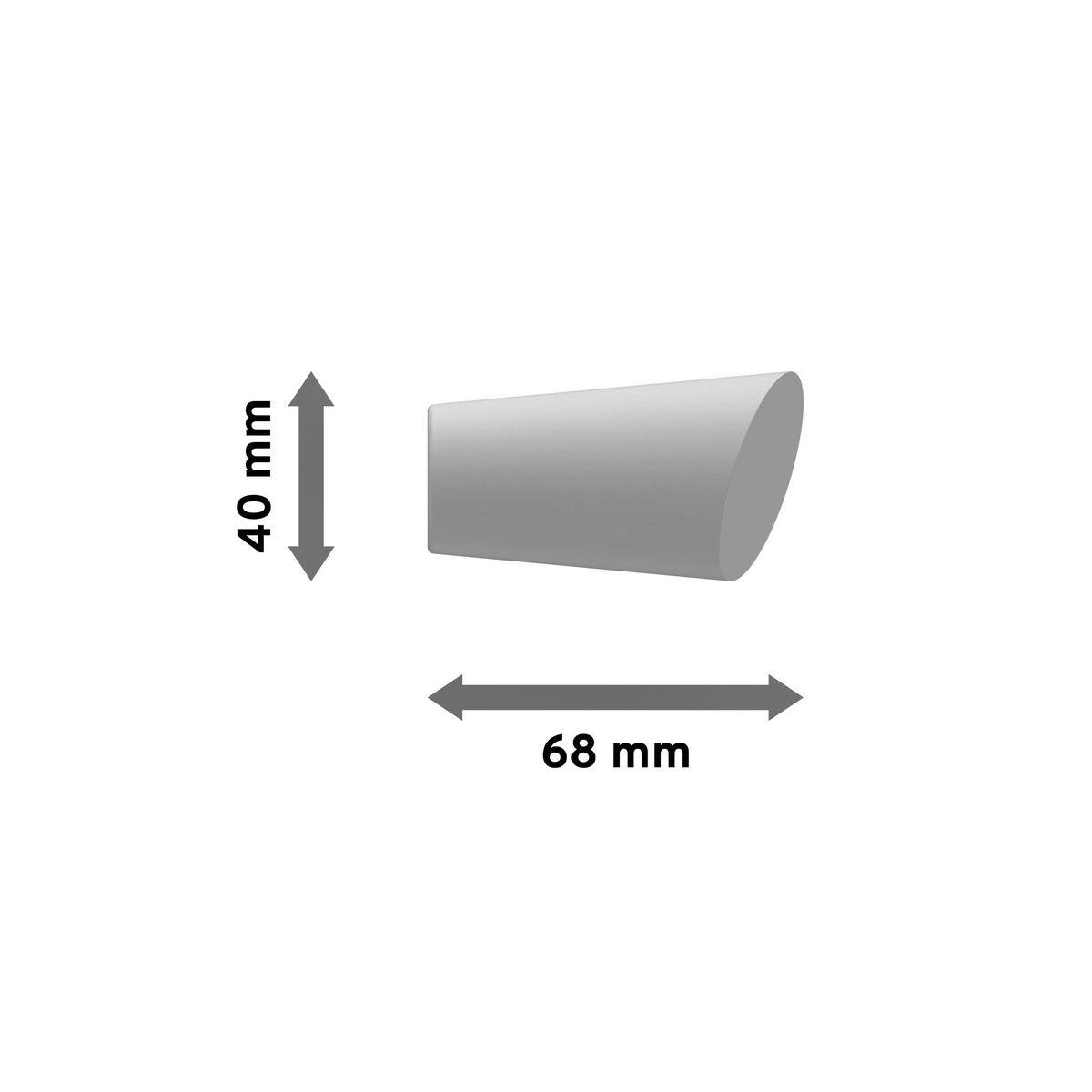 ENDSTÜCKE FÜR GARDINENSTANGEN 20 mm Ø, Bero Weiß, Packung 2 Stück - Weiß, Holz (6.8/4/4cm) - INTERDECO