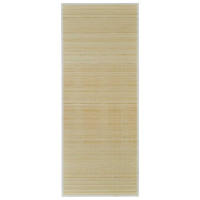 TEPPICH Bambus Natur Rechteckig 150/200 Cm - Beige, Holz (150/200cm) - vidaXL