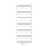 KOUPELNOVÉ těleso Sahara 750x1800 mm, bílé, zakřivené, s ventilem, rohové provedení - bílá, kov (75/180/3cm) - LuxeBath