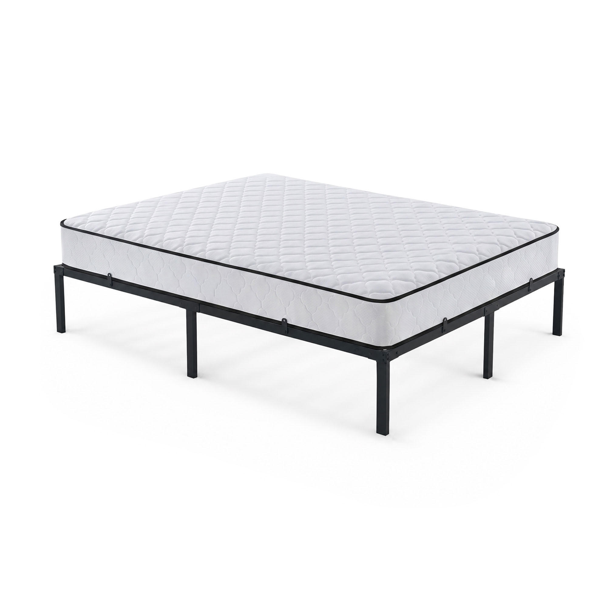 METALLBETT Klappbares mit Matratze 140x190 cm Schwarz - Schwarz, Metall - Akord