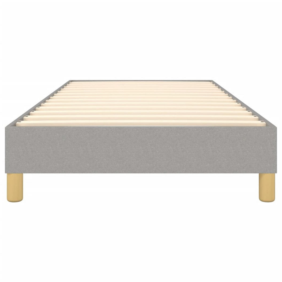 POLSTERBETT Quinn 100/203 cm - Hellgrau, Holzwerkstoff (100/200cm) - Nettlife