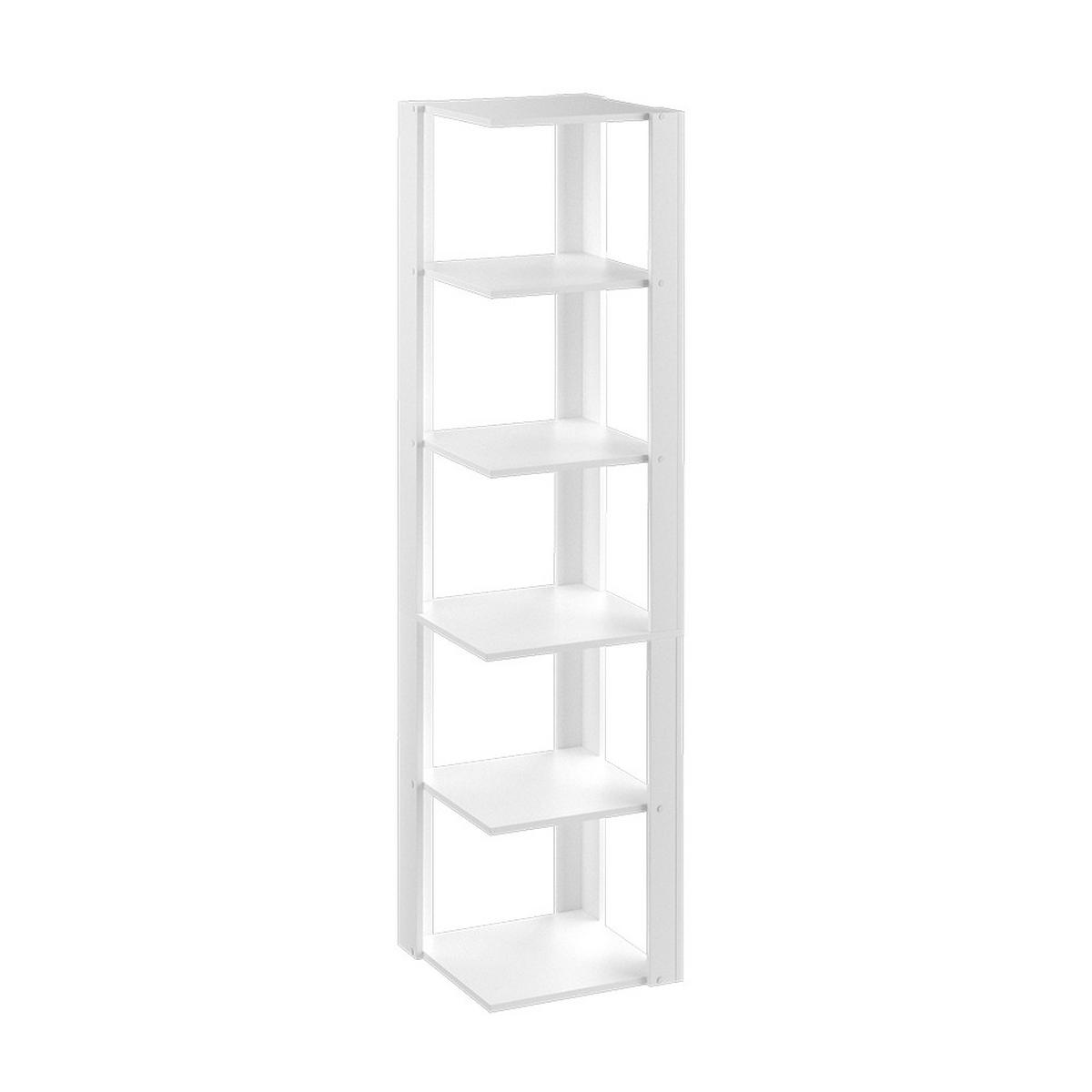 ECKREGAL Amina Weiß 45 x 180 cm - Weiß, Holzwerkstoff (45/180/45cm) - Vicco