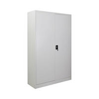 FLÜGELTÜRENSCHRANK Elephant komplett montiert 180x120x40cm 4 Ebenen Lichtgrau - Hellgrau, Metall (120/180/40cm) - PROREGAL