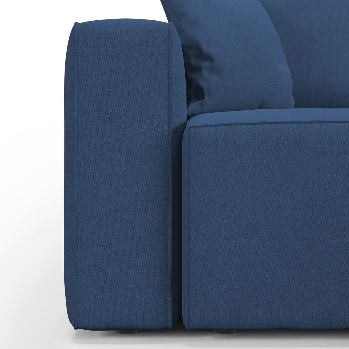 LINEARSOFA Morfeo - Blau, Textil (245/86/99cm) - Divani.store