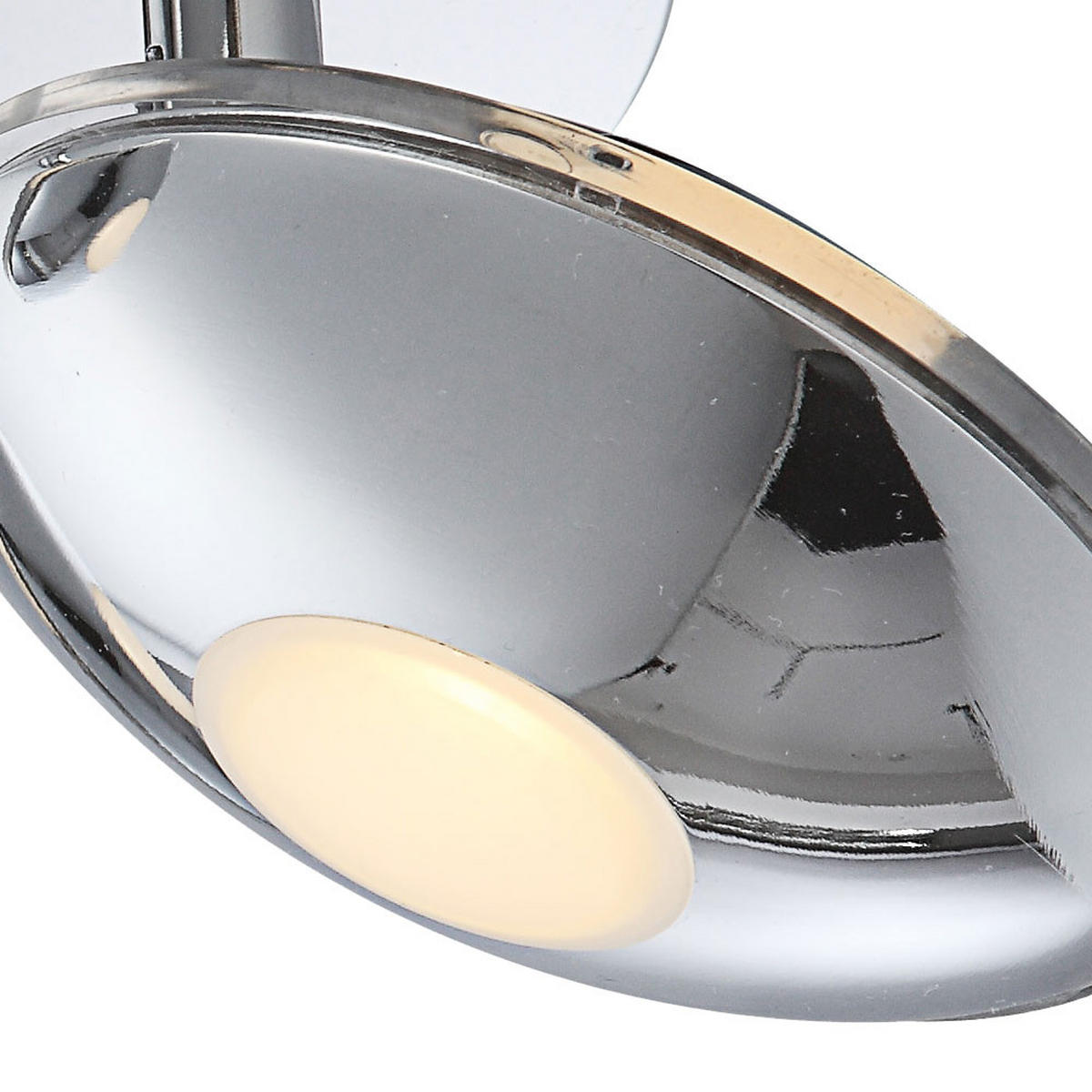 LED DECKENLEUCHTE Chrom Silber satiniert 3 Flammig - Silberfarben, Metall (20/20/15cm) - Globo Lighting