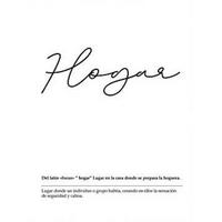 POSTER Nordische Schwarz-Weiß – Home A4 Schwarzer Rahmen - Schwarz, Papier (29.7/5/21cm) - Nacnic