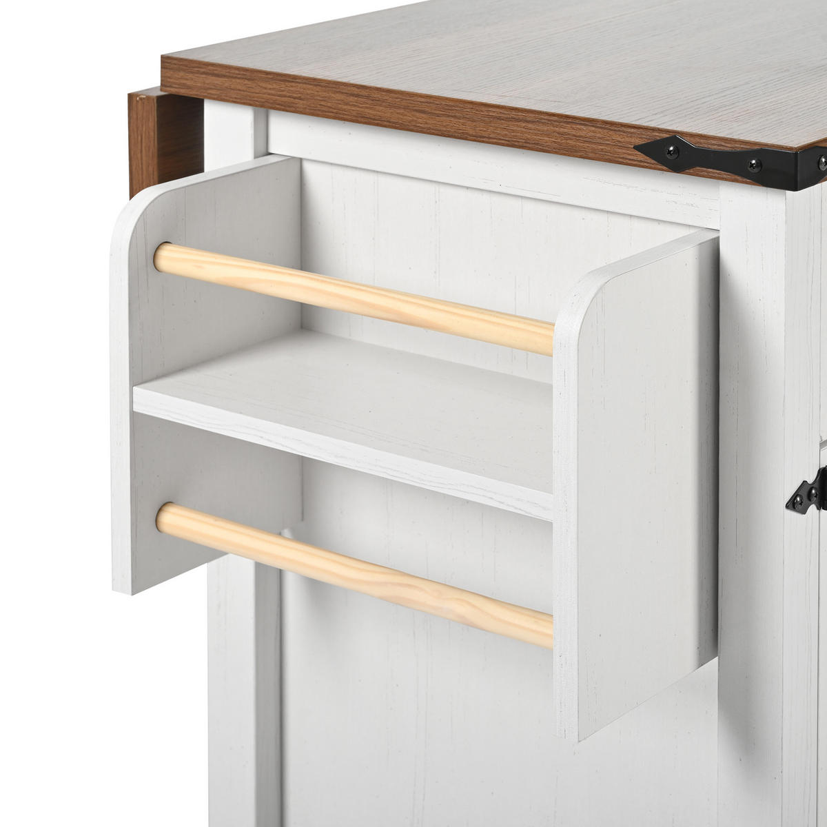 KÜCHENINSEL Weiß 140/45/93 cm - Weiß, Holzwerkstoff (140/93/45cm) - PANGIVO
