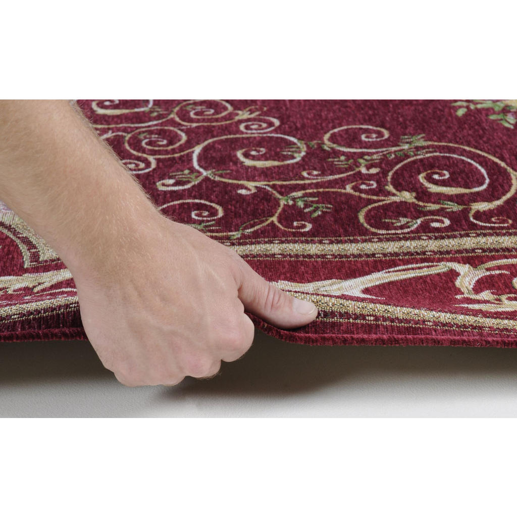 Thumbnail - Theko Falchwebteppich, Rot, Textil, Floral, Rechteckig, 60x90 cm, für Fußbodenheizung geeignet, Teppiche & Böden, Teppic...