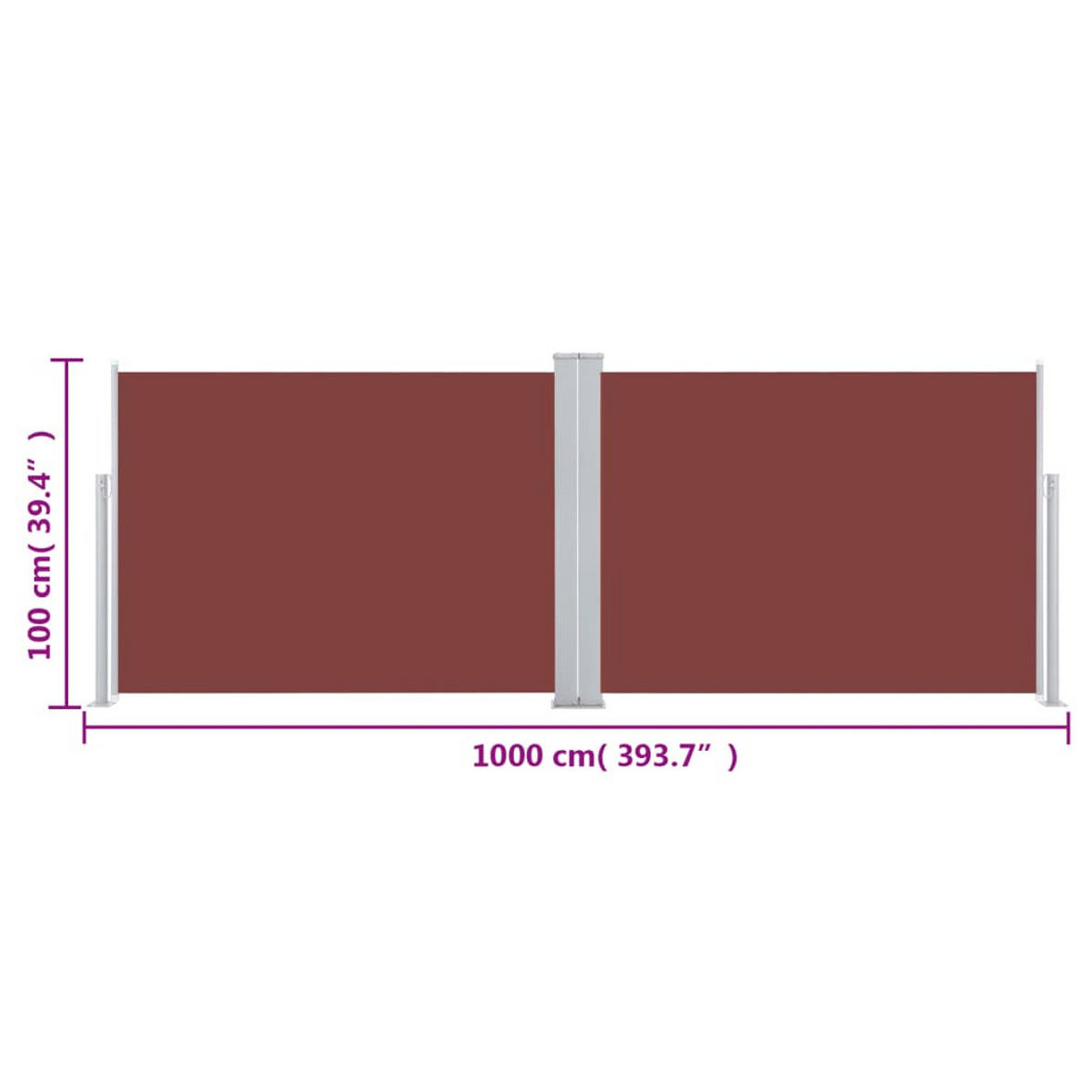 DELETE - Braun, Textil (1000/100cm) - vidaXL