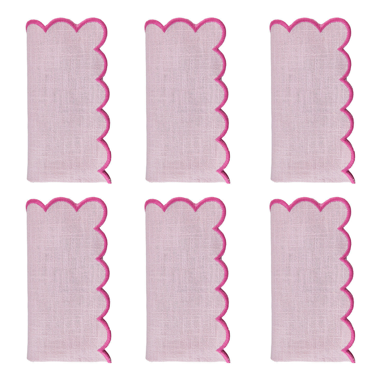 SERVIETTE (6er Set) Summer Cheer - Pink, Textil (42/42cm) - Butlers