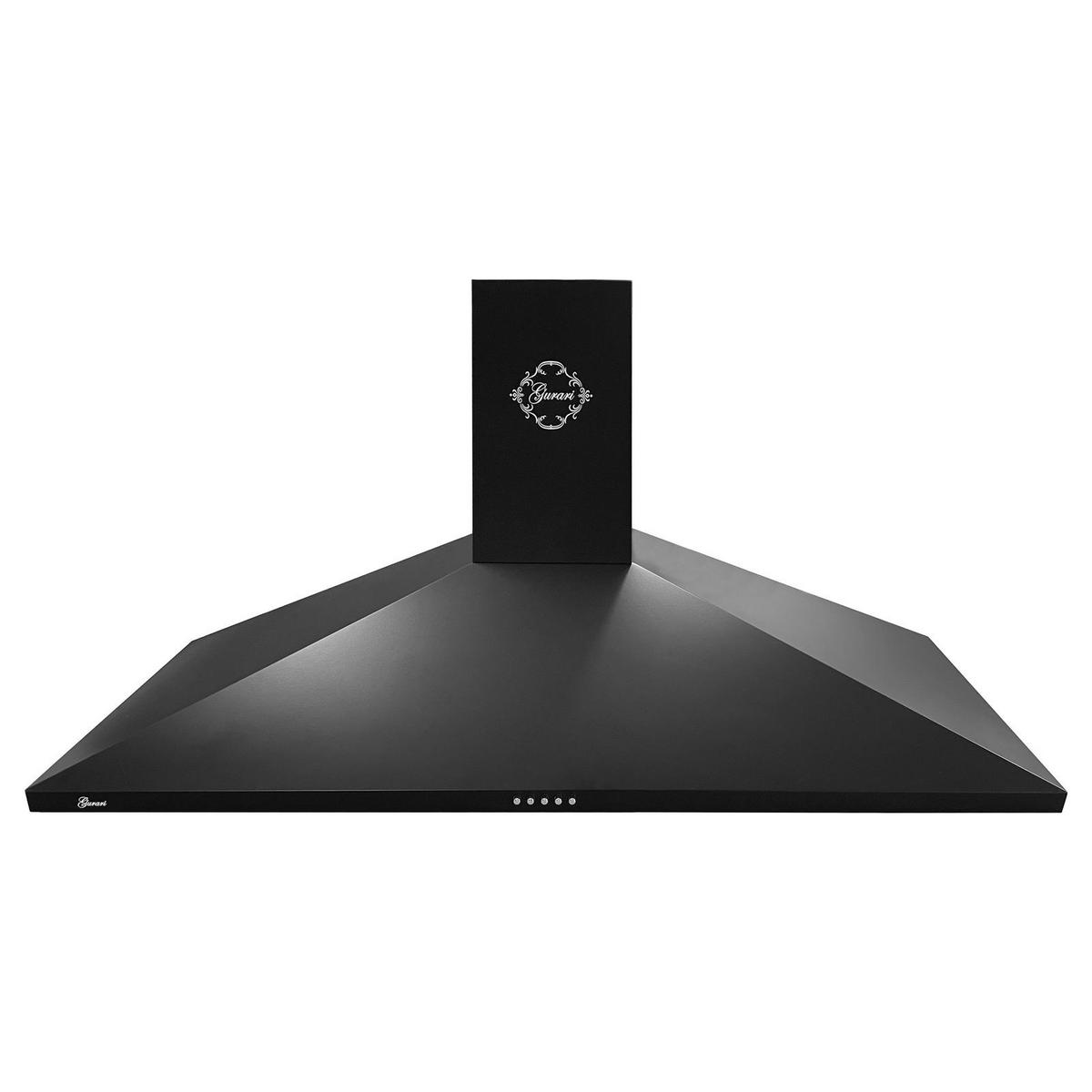 DUNSTABZUGSHAUBE GCH C 147 BL 120 N 120 cm Schwarz - Schwarz, Metall (120/87/47cm) - Gurari