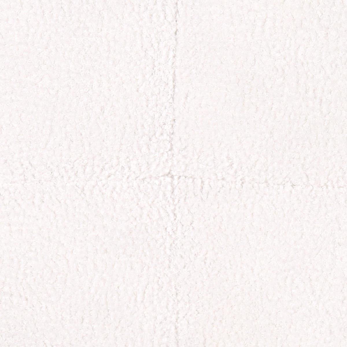 OTTOMANE Bouclé Weiß Alnes - Weiß, Textil (88/41/80cm) - Beliani