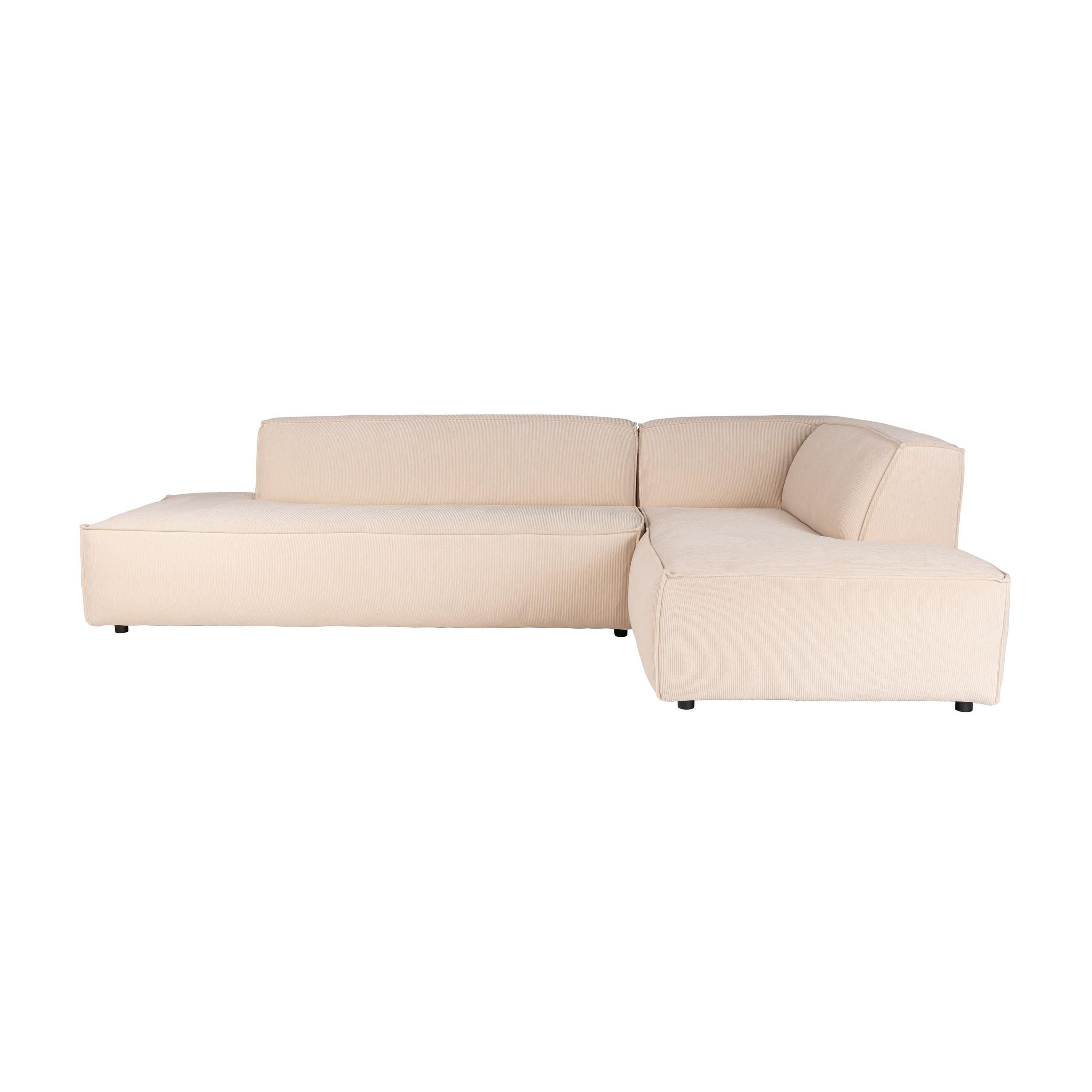 ECKSOFA 3-SITZER Fat Freddy Cordstoff Rechts Natur/ Beige - Beige/Naturfarben, Textil (308/188cm) - Zuiver