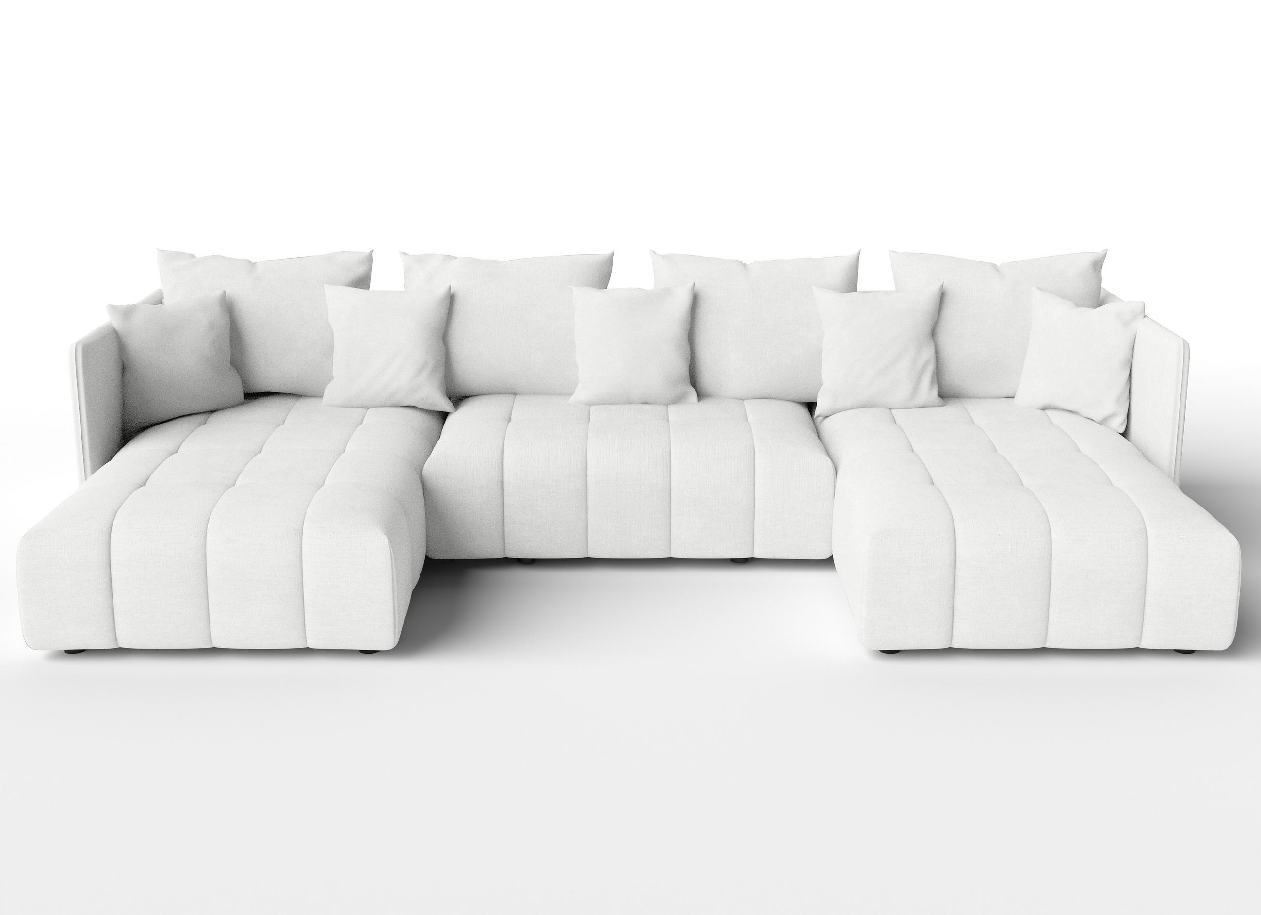 AX Living Wohnlandschaft Weiß 353x83x180 cm