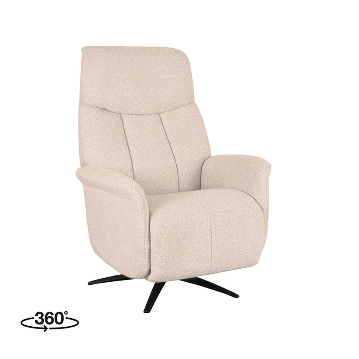 SESSEL Oslo Beige 87/79/112 cm - Beige, Textil (79/112/87cm) - LABEL51