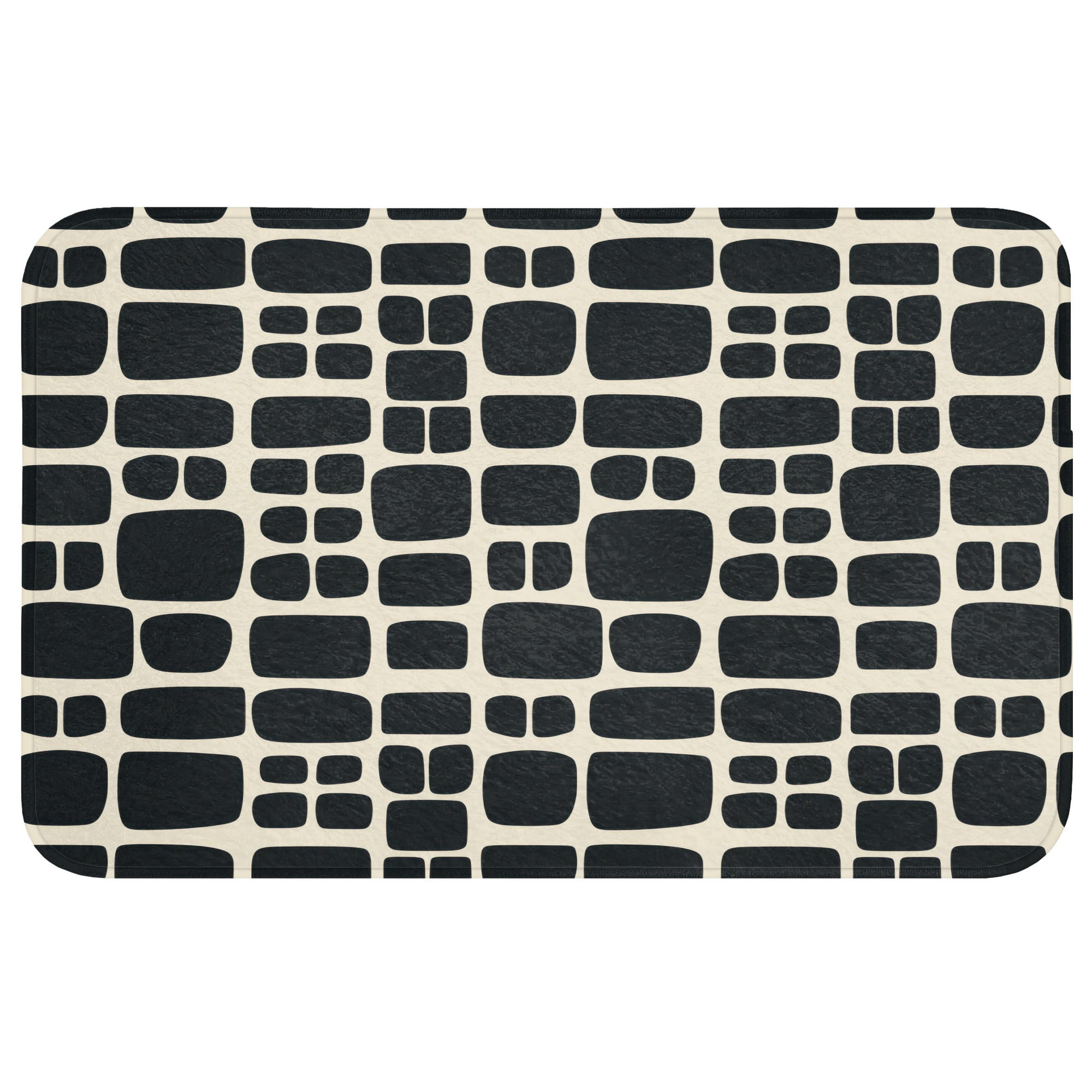 OnlyWow WC PŘEDLOŽKA Moderní - organické - černé 80x50 cm