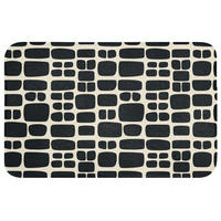 WC PŘEDLOŽKA Moderní - organické - černé 80x50 cm - antracitová, textil/plast (80/1cm) - OnlyWow