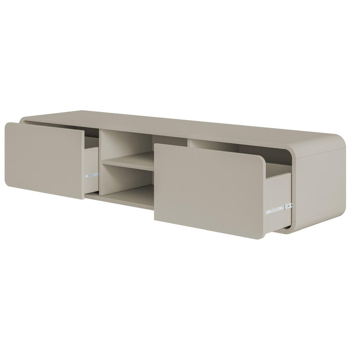 TV-HÄNGEBOARD Oro Greige mit 2 Schubladen 154 cm - Taupe, Holzwerkstoff (154/32.4/40cm) - Selsey