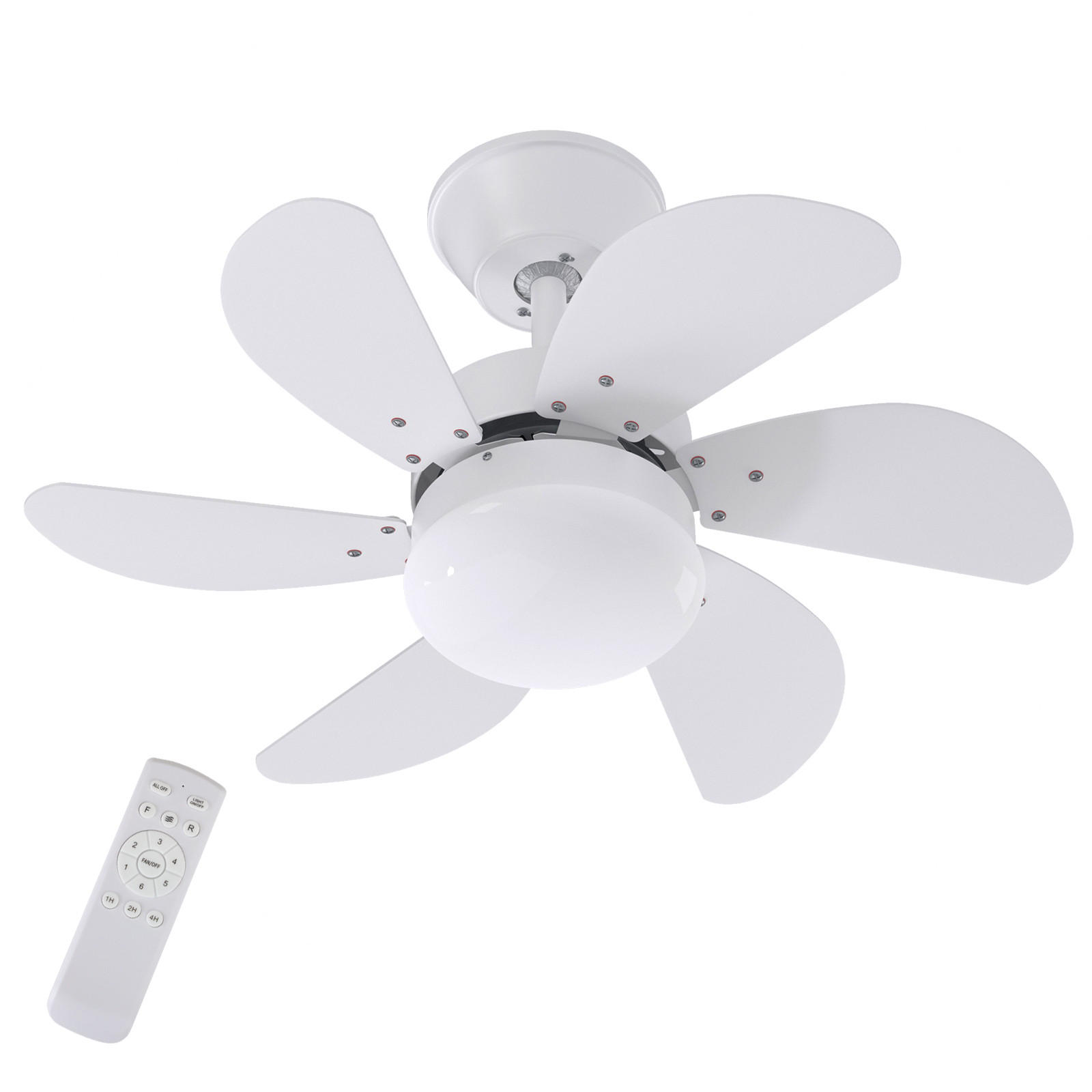 DECKENVENTILATOR Emma II 75/75/43cm - Weiß, Metall (75/75/43cm) - Nettlife