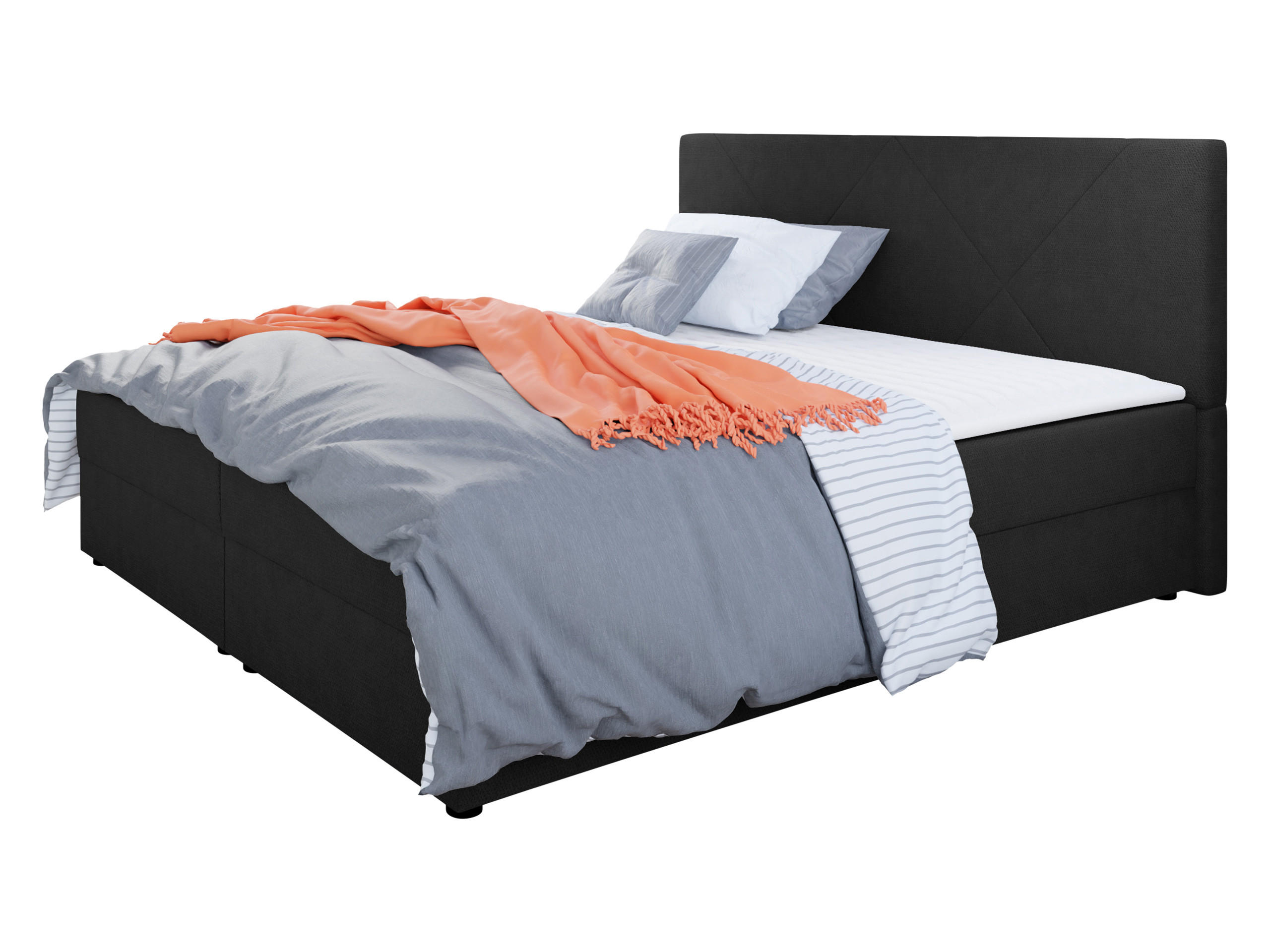 BOXBETT Fado IV - Schwarz, Holz/Kunststoff (180/200cm) - MIRJAN24