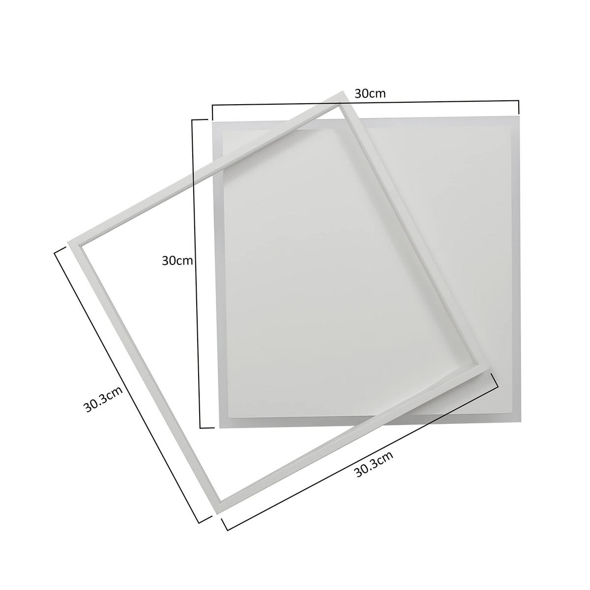 LED-DECKENLEUCHTE Daniela 44/40/6 cm - Weiß, Metall (44/40/6cm) - ZMH