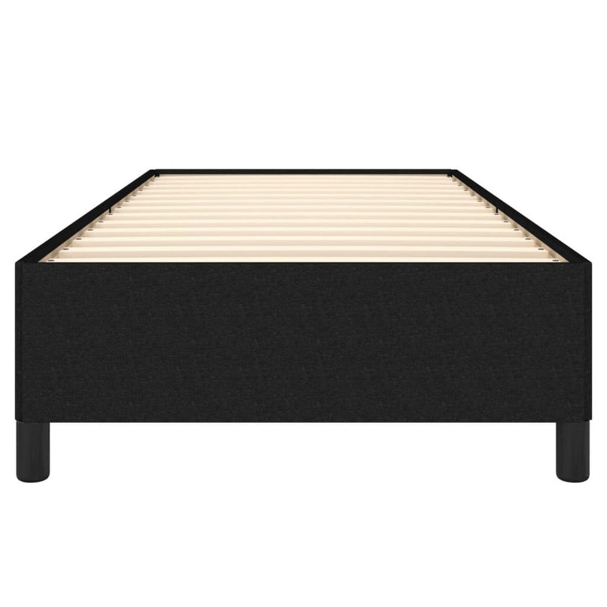 BETTGESTELL Ohne Matratze Schwarz 90/200 Cm Stoff - Schwarz, Holz (90/200cm) - vidaXL