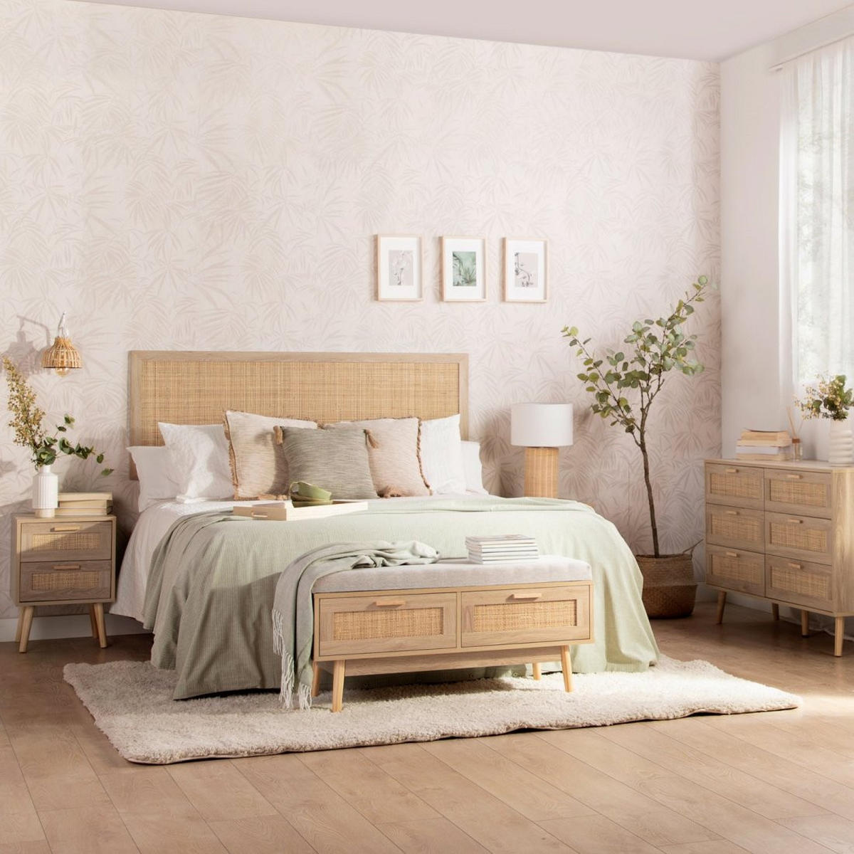 KOPFTEIL DOPPELTES Tahiti Natürlich 160 cm x 59 cm - Naturfarben, Naturmaterialien (160/2cm) - Klast Home