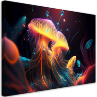 WANDBILD bunte meeresabstraktion - Multicolor, Textil (60/40cm) - Feeby