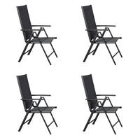 GARTENSTUHL Schwarz - Schwarz, Metall (55/105/68cm) - ebuy24