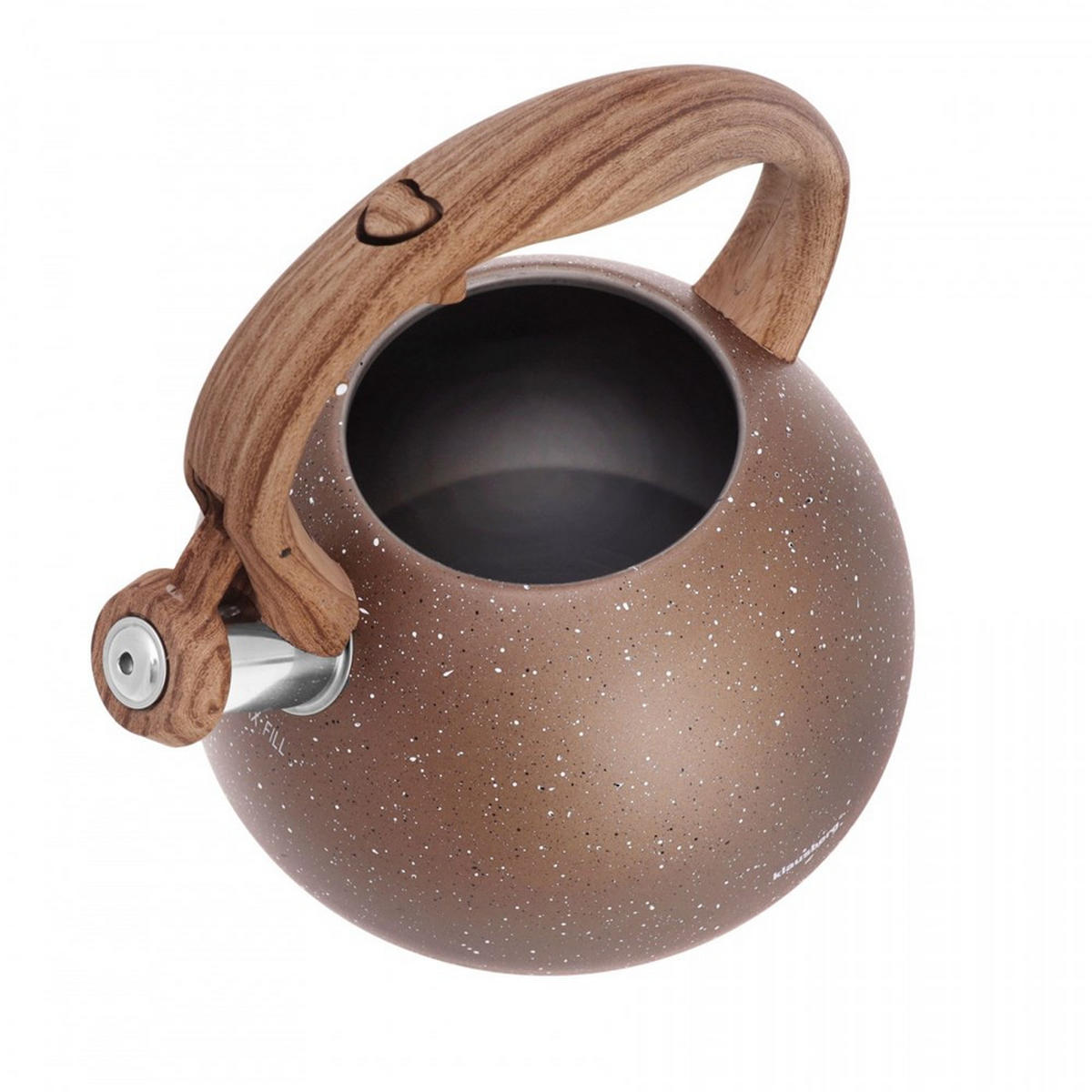 WASSERKESSEL Braun 25/22/20 cm KB7510 - Braun, Metall (25cm) - Klausberg 