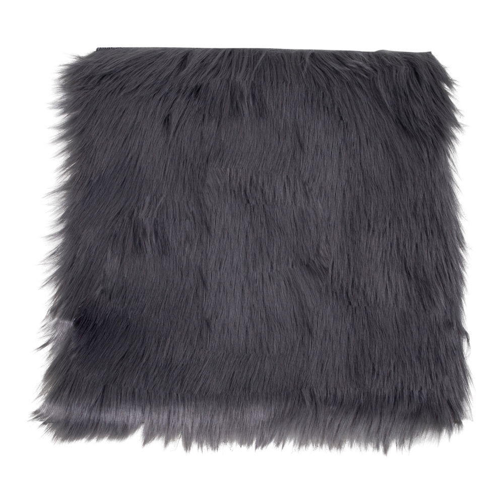LAMMFELLSITZ Künstlich Polyester Grau - Grau, Textil (40/40cm) - tinkaro