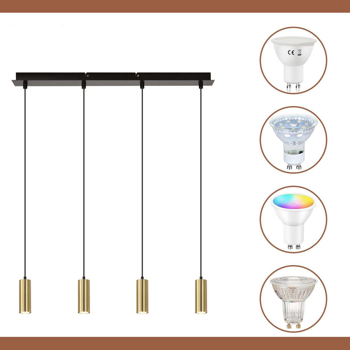 PENDELLEUCHTE Zara 170/60/5.5 cm - Schwarz, Holz (170/60/5.5cm) - ZMH