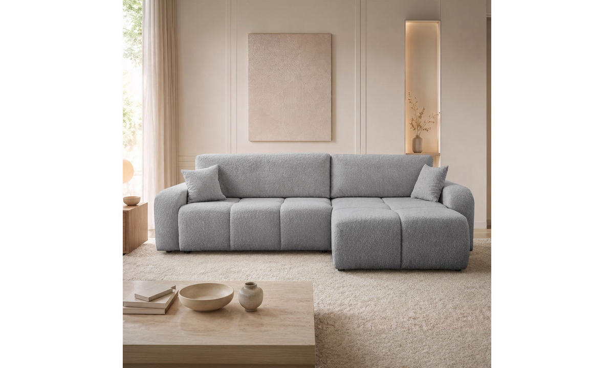 ECKSOFA MALIBU XL 275/150/87 cm Coral 75 - Grau, Textil (275/150cm) - Lookway
