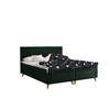 BOXBETT Mit Bettkasten Matratze + Topper BELLA Stoff Riviera Grün 120x200 cm H2-Pocket - Grün, Holz (120/200cm) - Kaiser Möbel