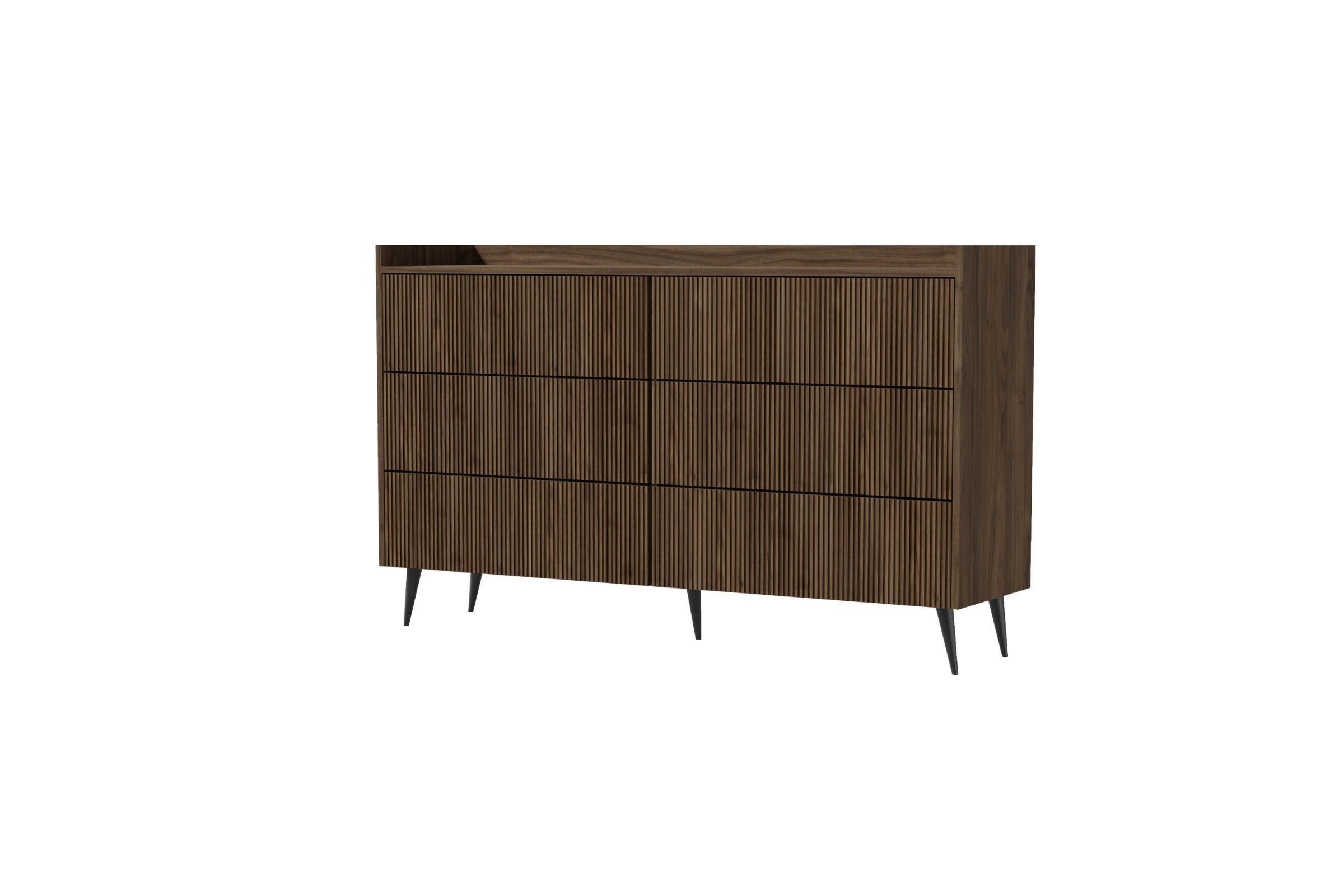 Deine Möbel 24 Kommode Walnuss 150x92x41 cm