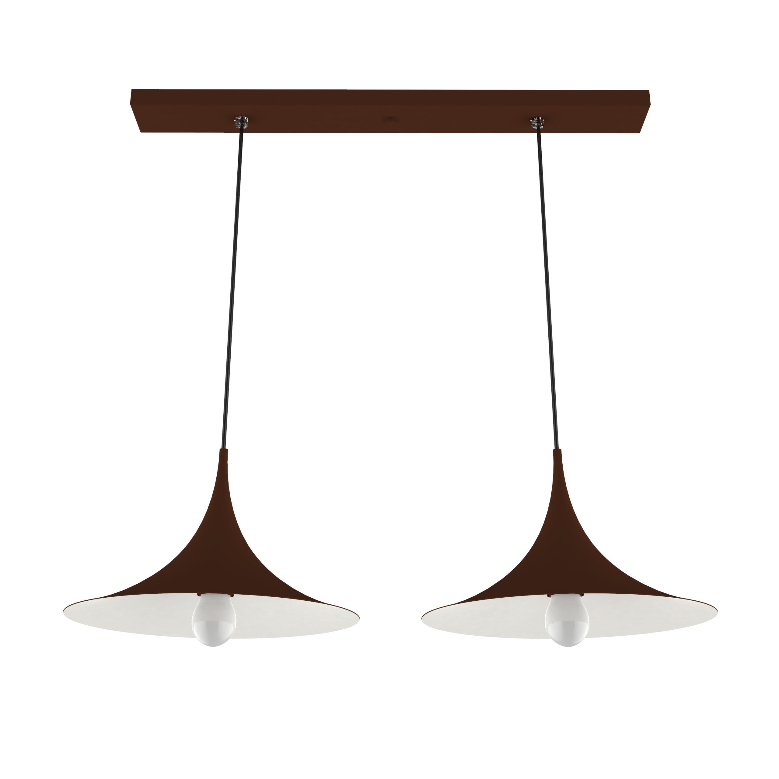 HÄNGELEUCHTE - Dunkelbraun, Metall (33/70/16cm) - Lumicom
