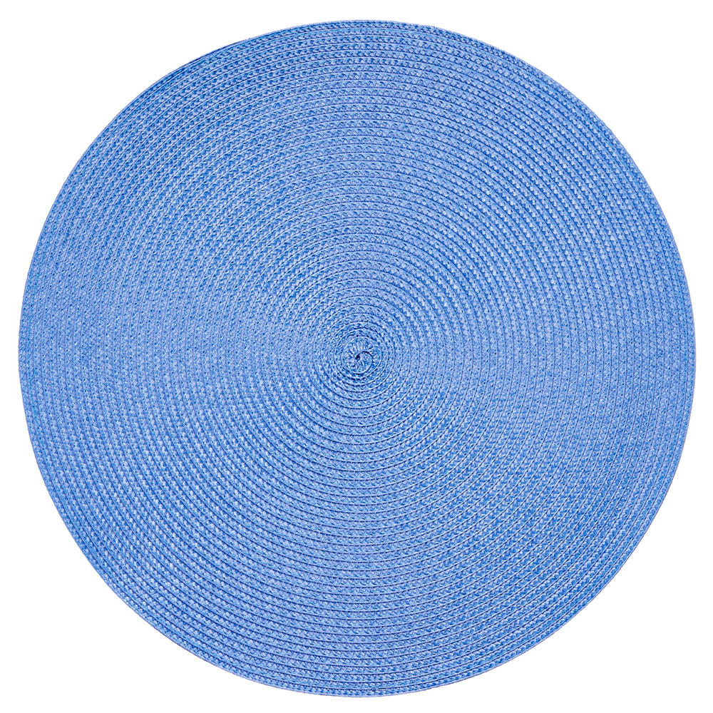 PLATZSET Polypro Bleu rund ca. 35 cm Tischset - Blau, Kunststoff (35cm) - TiborTex