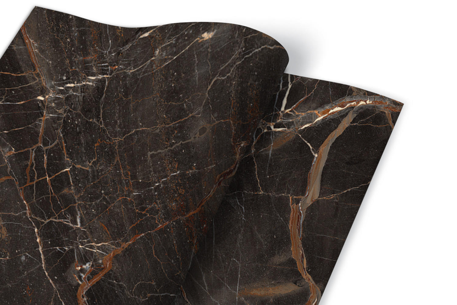 MÖBELAUFKLEBER 100x50 cm Dunkler Marmor - Schwarz, Kunststoff (100/50/50cm) - TULUP