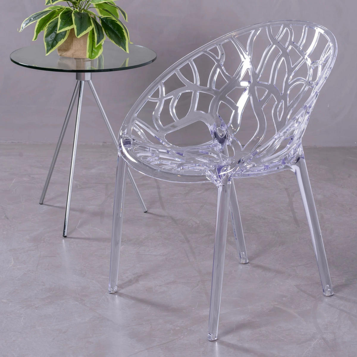 STUHL Kunststoff Transparent - Transparent, Kunststoff (59/79/57cm) - Nest Dream