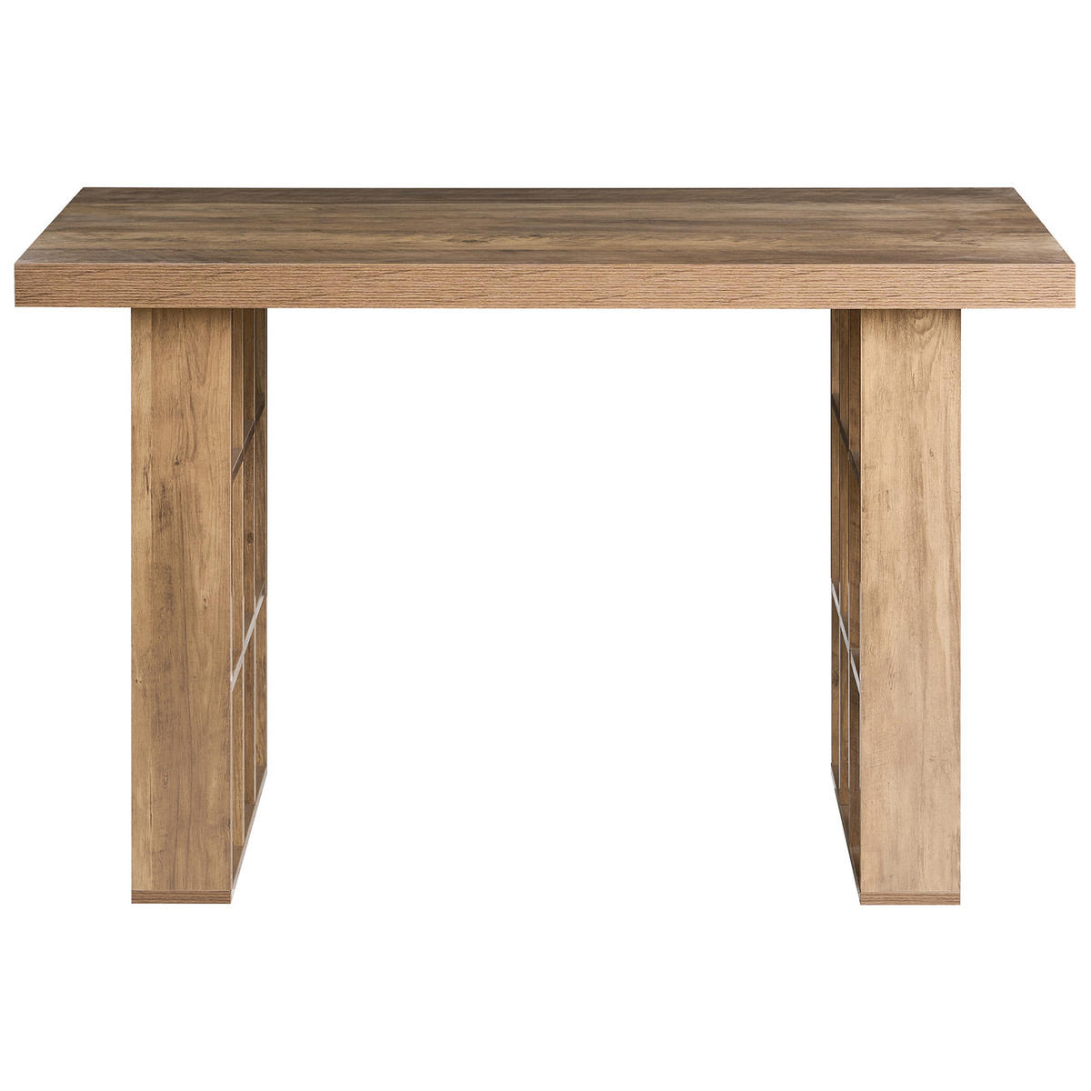 PSACÍ STŮL Světle hnědý 120/60 cm s přihrádkami Elura - hnědá, kompozitní dřevo (60/120/75cm) - Beliani