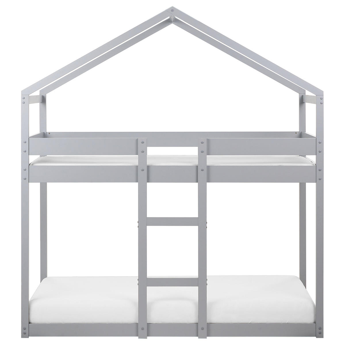 HOCHBETT 90/200 cm Grau Labatut - Grau, Holz (90/200cm) - Beliani