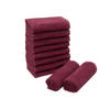 SEIFTÜCHER, 10er-Set, 30x30 cm, 100% Baumwolle, Rot - Bordeaux, Textil (30/30cm) - Zollner