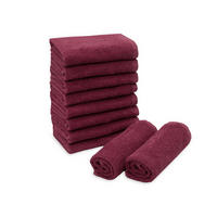 SEIFTÜCHER, 10er-Set, 30x30 cm, 100% Baumwolle, Rot - Bordeaux, Textil (30/30cm) - Zollner
